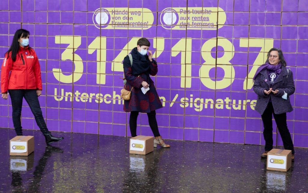 Michela Bovolenta à la remise officielle des signatures